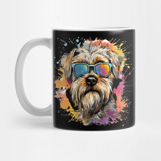 Soft-coated Wheaten Terrier with a splash of color by NatashaCuteShop